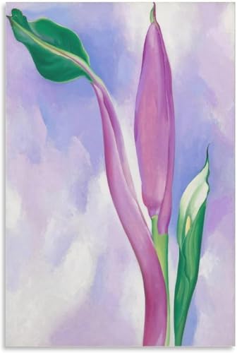 Affiche Fleurs Georgia O’Keeffe Violet Floral pour Salon Moderne