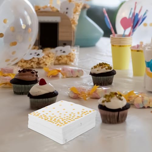 Servilletas desechables absorbentes con lámina dorada para limpieza rápida 4