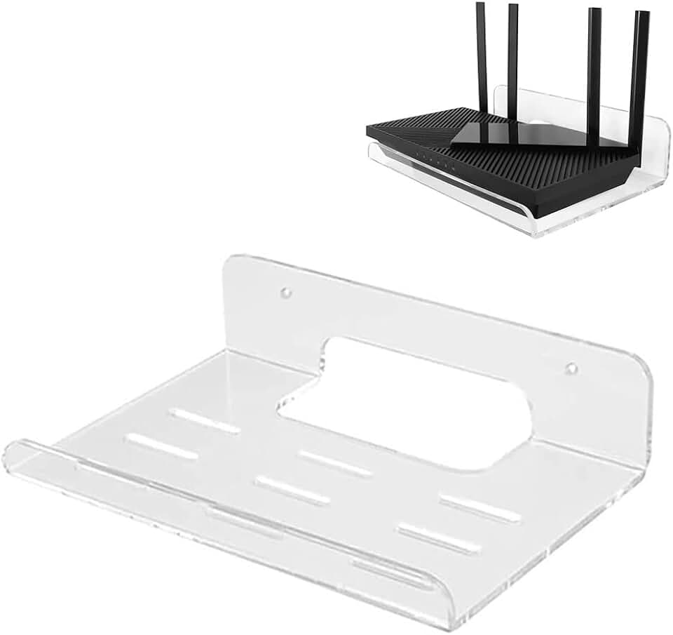 Suporte para Roteador Modem Prateleira Escritório Home Office
