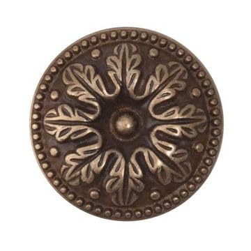 Van Dyke’s Restorers Louis XVI Flower Cabinet Knob — 1 1/4