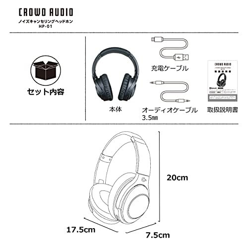 ANC ワイヤレスヘッドホン HP-01 商品画像9