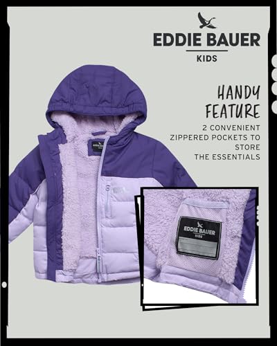 Image of Eddie Bauer Toddler Winter Jacket - Heavyweight Quilted Down Jacket, Insulated Hooded Coat for Toddler Boys and Girls (2T-4T)