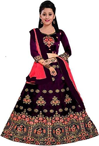 YPS Briteniya Girls new lehengha choli tafeta silk kids Lehenga Choli