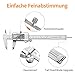 Calibre Digital 150mm, Pie de Rey Acero Inoxidable Calibrador Digital Electrónico, Gran...