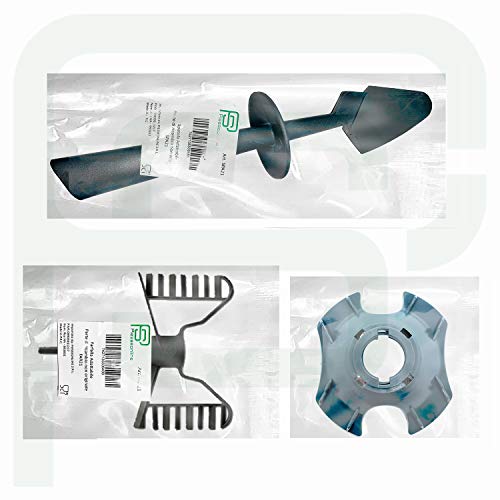 Piesseonline Kit Risparmio Bimby Tm21 1 Ghiera Di Fissaggio 1 Farfalla Adattabile 1 Spatola Compatibile
