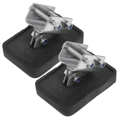 Toddmomy 2pcs Ladder Stabilizer Foot Covers with Non-Slip Rubber Pads Aluminum Alloy Telescopic Ladder Feet Protectors for Enhanced Stability and Safety