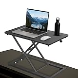 ANTHOSPACE Standing Desk Converter 23.6" x 13.4", Adjustable Height 2.4"–15.7", Sit Stand Converter with Sturdy Steel Frame, Ergonomic Standing Desk Topper & Monitor or Laptop Riser for Home Office