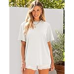 ANRABESS Womens Oversized T Shirts Short Sleeve Crewneck Tops Casual Loose Basic Tee Shirts 2025 Summer Trendy Outfits - Image 3