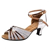 Lulupi Damen Sandalen Frauen Mid High Heel Peep Toe Hochzeit Party Kleid Schuhe Tanz Bright Diamond Gericht Schuhe Komfort Pumpen EU Größe 39