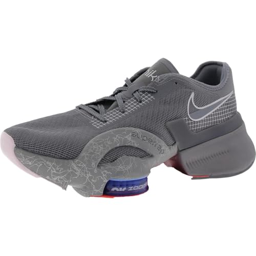 Nike Men's Air Zoom SuperRep 3 Training Shoe, Cool Grey/Metallic Silver/Part, 10