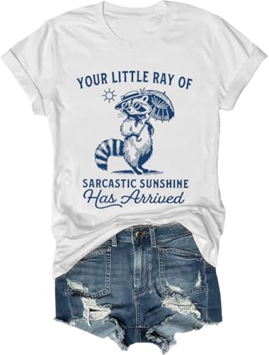 Your Little Ray of Sarcastic Sunshine Has Arrived - Camiseta de sol sarcástico, camiseta Sunshine, blanco, XXL