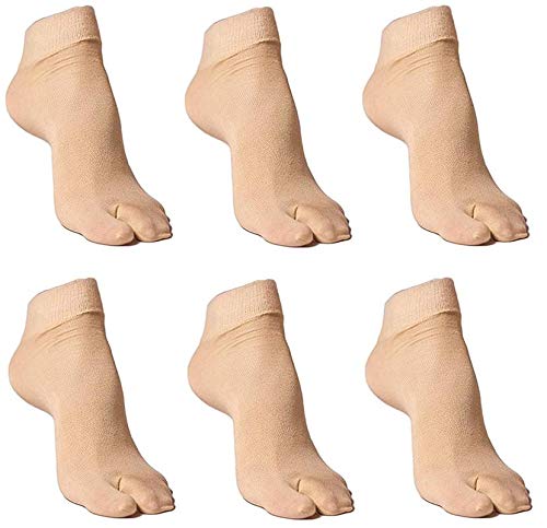 Women's Ankle Paper Thin Socks (Beige; Free Size) - Pack of 5 Pairs-image-29