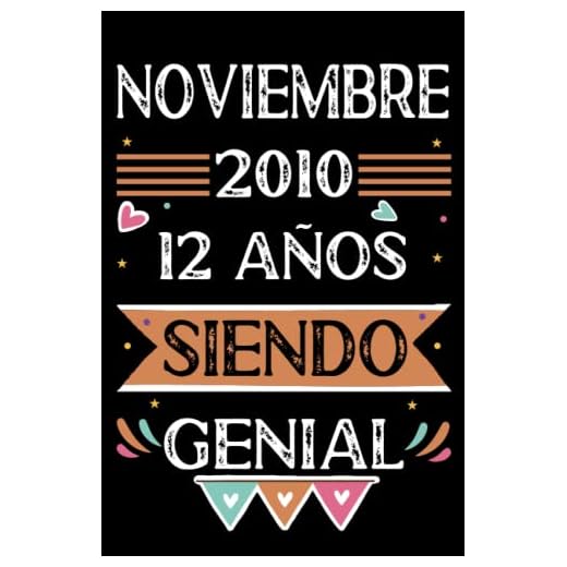 CUADERNO, Noviembre 2010, 12 Años Siendo Genial: Libro de visitas, cuaderno, 110 páginas de felicitaciones, idea de regalo, regalo Para la esposa, novia, mujer, La madre
