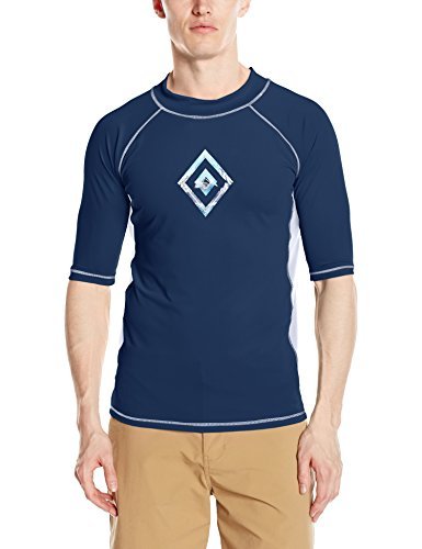 Image of Kanu Surf Men's Fiji UPF 50+ Short Sleeve Sun Protective Rashguard Swim Shirt