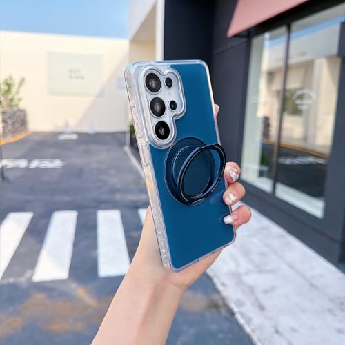 Coque antichoc Samsung S24 Plus bleu avec support rigide intégré