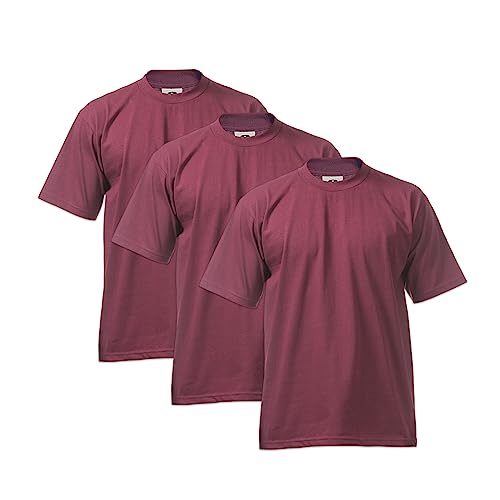 Image of Pro Club Men's 3-Pack Heavyweight Cotton Short Sleeve Crew Neck T-Shirt