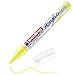 edding 5100 marcatore acrilico medio - giallo fluorescente - 1 marcatore a vernice acrilica waterproof - punta tonda 2-3mm - pennnarello acrilico per disegno su tela, carta, legno - per ciotoli