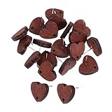 LIGIGWASH 20 Piezas Pendientes de Madera Forma de Retro para Diy Recortes de Madera Sin Pintar Accesorios para Proyectos de Manualidades