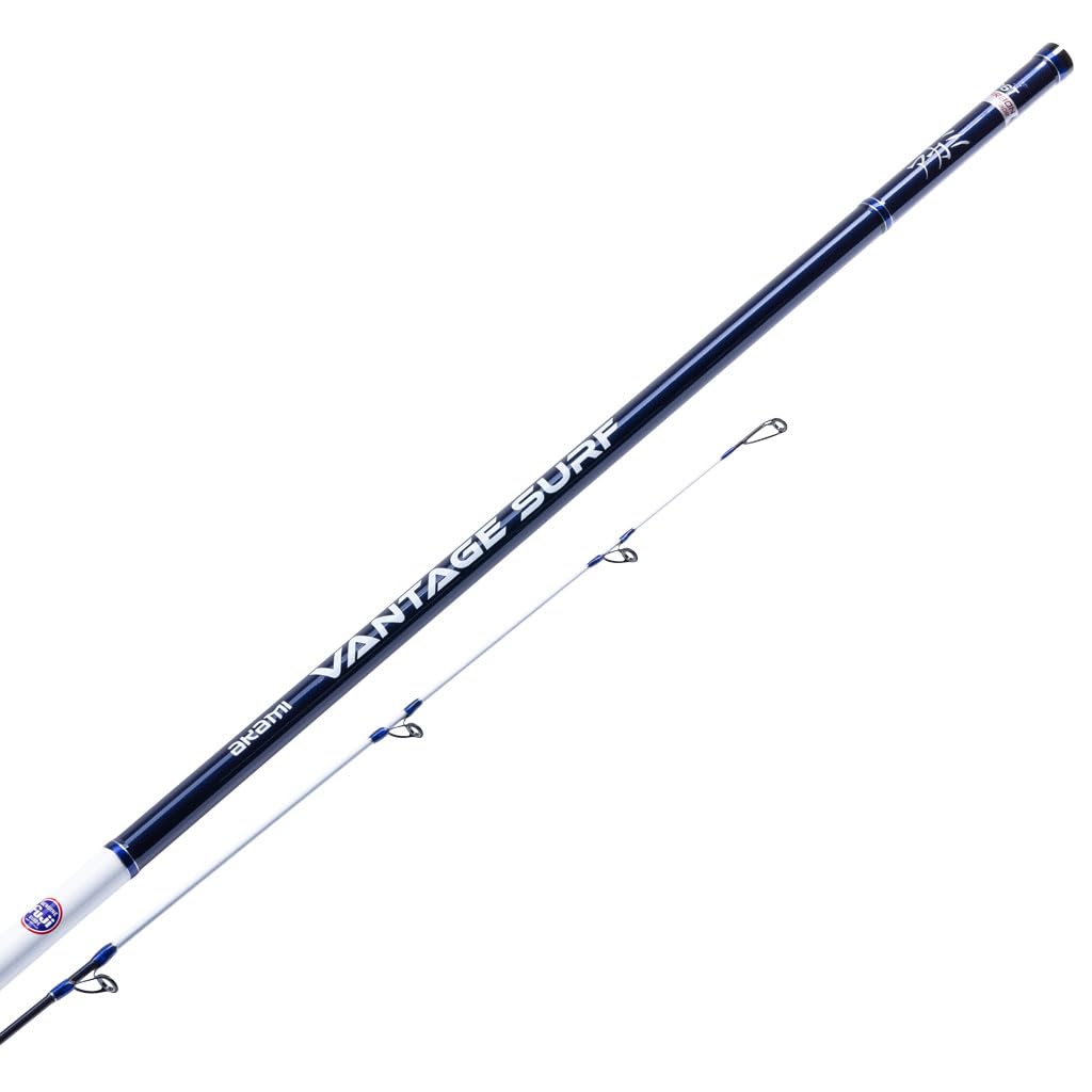 Akami Vantage Surf - Canna da Surfcasting in Carbonio Toray 36T e Guide Fuji KW - Vetta Ibrida Sensibile ideale per spigola, orata, mormora, sarago, ombrina, pagello