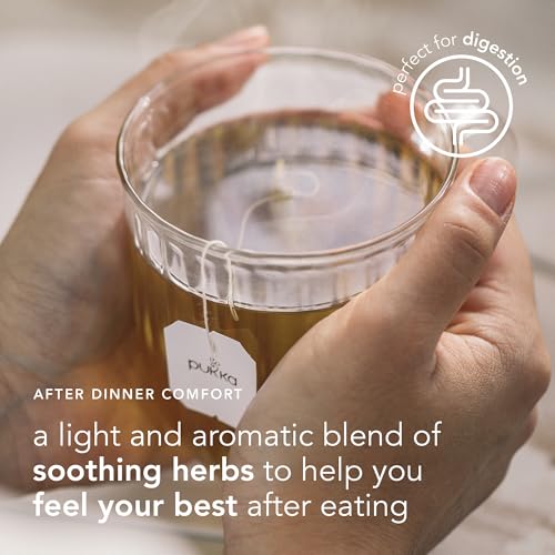 Pukka Herbs | After Dinner Organic Herbal Tea Selection | Infusion With Fennel, Cardamom & Turmeric | Ideal For Digestive Wellness | 20 Teabags