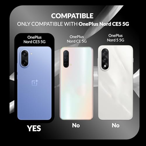 Image of Back Cover Case for OnePlus Nord CE5 5G | 360 Protection Mobile Phone Case Mag-Safe | Back Cover for 1 + OnePlus Nord CE 5 5G / One Plus Nord CE5 5+G - Black TPU+PC