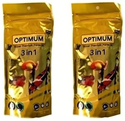AKSHAT ENTERPRISES Optimum 3 in 1 Fish Food - 100g | Digestible & Added with Fish Meal, Corn Protein Meal & Fish Oil | Highly Nutritious Fish Food for All Aquarium Fish(Pack of 2) (B0CC2WWBYT) Amazon Price History, Amazon Price Tracker