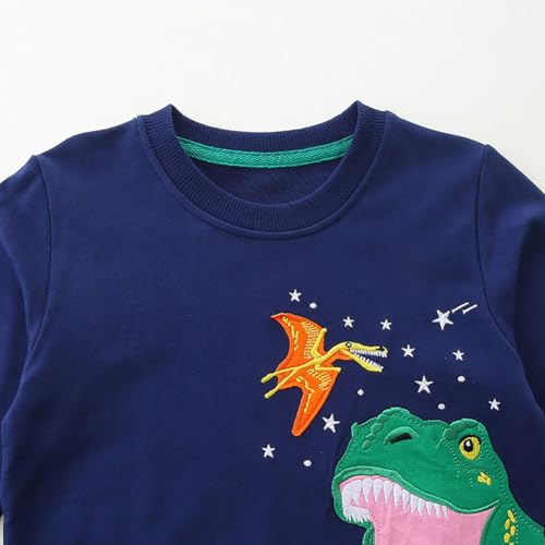 Boys Sweatshirts Casual Sweatshirts Cotton Sweatshirts Long Sleeve T-shirts Crew Neck Cartoon Tops for Boys-2323