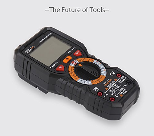 Tacklife DM01M Multimetro Digitale Avanzato TRMS 6000 Conti Senza Contatto di Tensione, Rileva Amp Ohm Volt e Temperature, Filo Vivo, Test di Continuità con Display Retroilluminato