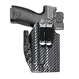 Kydex Lightbearing Holster for CZ P10c P10f p10 c f s Compatible with Streamlight TLR-1 HL TLR-1s TLR1 1000-Lumen Tactical Weapon Light Flashlight IWB Claw Kit Concealed Carry