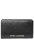 Marc Jacobs Black With Gold Hardware Groove Medium Bifold Women's Leather Wallet