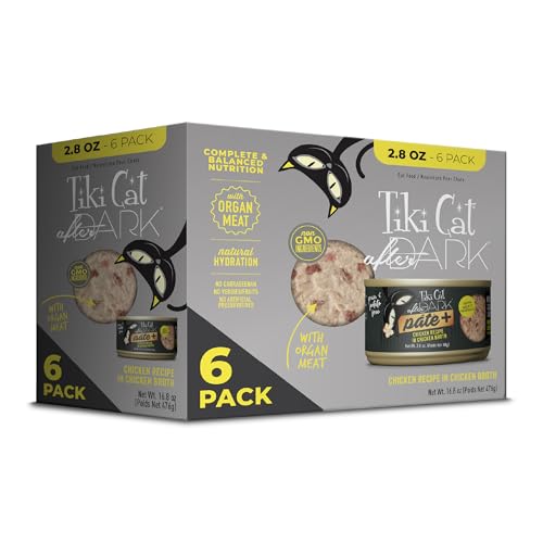 Tiki Cat After Dark PatÃ©+ Chicken, 2.8 oz. Can (6 Count)