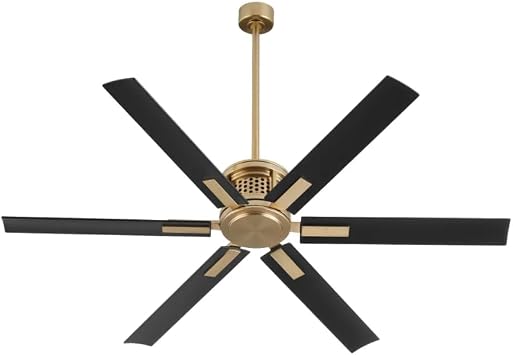 Quorum Zeus Patio Fan in Aged Brass