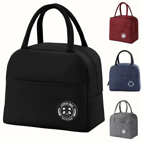 Lancheira Térmica Impermeável – Bolsa Térmica Reutilizável para Marmita, Mantém Alimentos Quentes e Frios, Ideal para Trabalho, Academia e Passeios