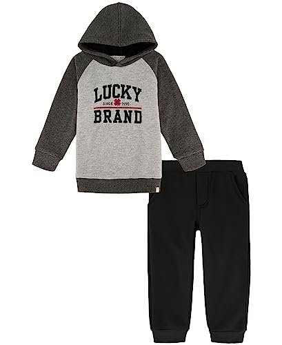 Ensemble en polaire bébé garçon Lucky Brand vêtement anti-froid 2 pièces avec capuche