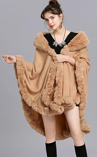 Faux Fur Shawls and Wraps Bridal Ponchos for Women Fur Coat Wedding Party Fur Stole Wraps Evening Dresses Pashmina Cape3