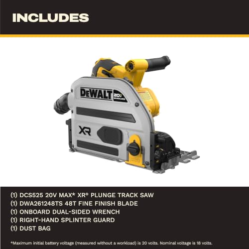 DeWalt DCS525B 20V MAX XR Track Saw