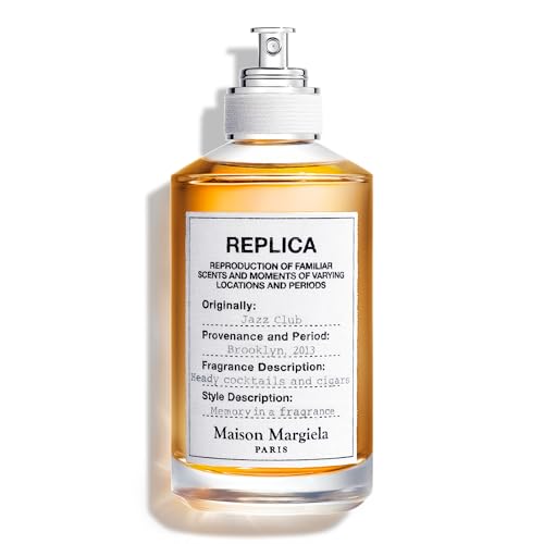 Maison Margiela - Replica - Jazz Club Eau de Toilette - Warm & Spicy Scent - With Vanilla, Rum Accord, & Tobacco - 3.4 Fl Oz