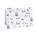 Sameside Studio Baby Toile Thank You Cards with Envelopes, 24 Pack - 4.75 x 3.5 Inch, Blank Inside, Modern Design - Perfect for Baby Showers, Announcements, Celebrations, Parties, Occasions, and Gratitude (Blue)