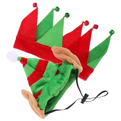 Hohopeti Gorra y Collar Navideño para Mascotas Disfraz de para Perros y Gatos Accesorio y Cómodo para Festivas