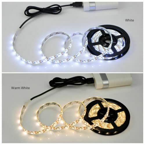 Cinta LED USB 5V Warm White 2M para TV PC miniatura 2