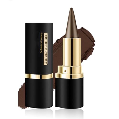 Brown Eyeliner Pencil, Brown Gel Eye Liner Pencils Waterproof Smudge Proof Cat Eye Black Smokey Eye Liners Sticks Long Lasting