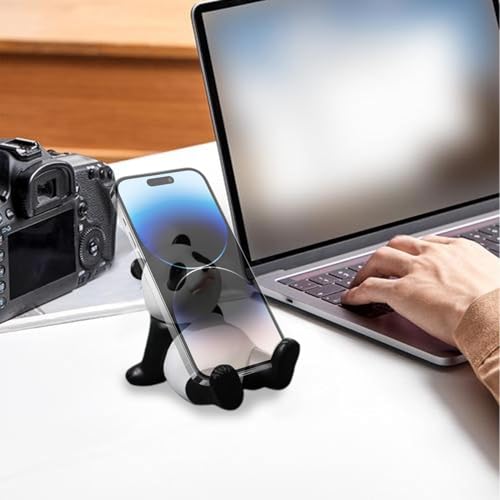 Image of ZORBES Panda Kawaii Phone Stand for Desk, Adjustable Compatible with Smartphones and Tablets, 4-8'' Cute Panda Smartphone Stand, Kawaii Room Decor Aesthetic, 2.95 x 3.54