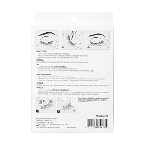 Kiss 59986 Look So Natural False Eyelashes Multipack 03, Cruelty Free, Vegan thumb #2