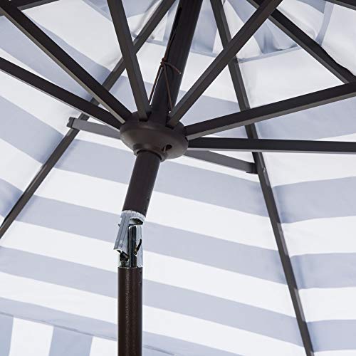 Safavieh Pat8103B Outdoor Elsa Fashion Line Navy And White 11-Foot Round Uv Protected Umbrella #TOP4