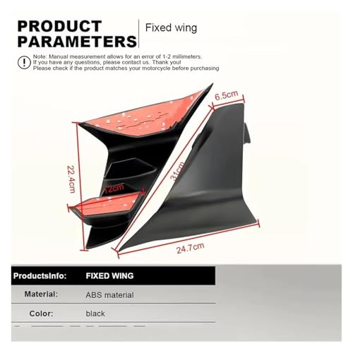 Aile de déflecteur d'air CBR1000RR 2012-2016 diffuseur fixe - 3