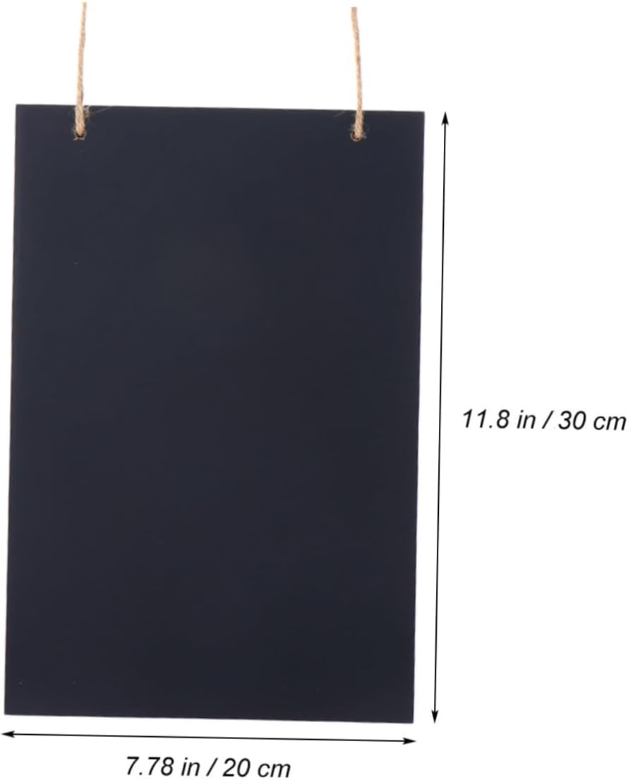 Vintage Wood Chalkboard Sign 20x30x0.5cm for Hanging Display
