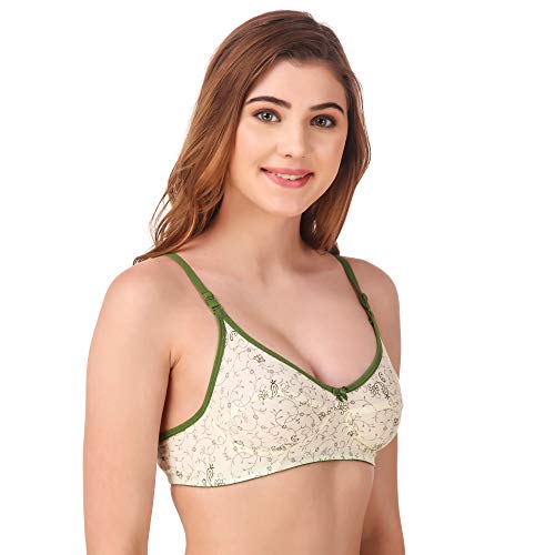 Image of Fasense Women Floral Print Cotton Non Padded Wire Free Bra BV002