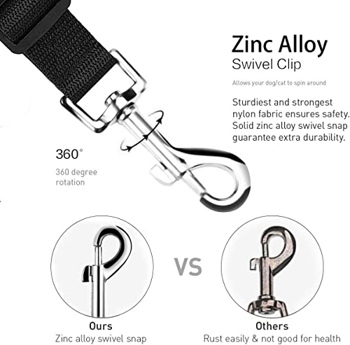 MAIN Adjustable Dog Car Safety Seat Belt - Harness Dog Seatbelt Safety Lead - Cat & Pets (BLACK) - Image 3