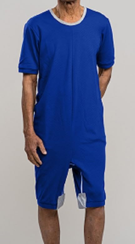 Benefit Wear Adult Anti-Strip Dignity Jumpsuit for Women and Men | Cotton Bodysuits with Inner Leg Zippers & Snaps2