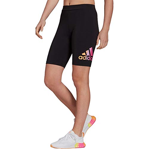 Cycliste noir adidas femme XS short stretch logo dégradé